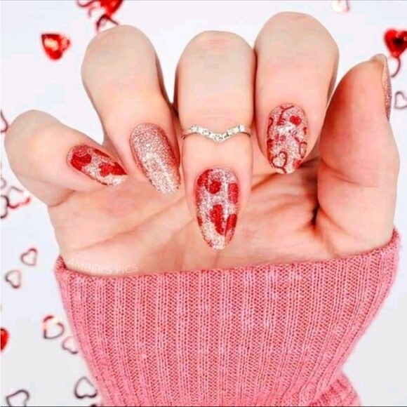 Color Street Other - *Retired* Color Street: It’s a Key-per | Valentine’s Day Pink Heart Rose Gold